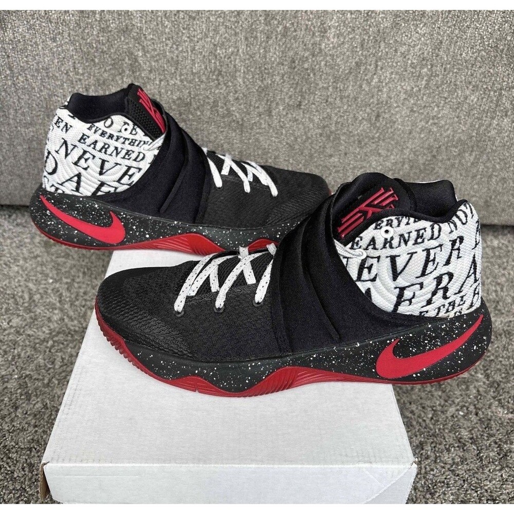 NIKE 2016 KYRIE 2 CHAMPIONSHIP BRED NIKE ID SIZE 8.5 MENS